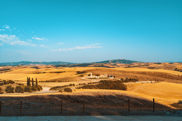 Beautiful view of Teatro del Silenzio amphitheater against sky
