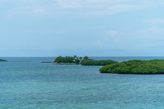 tropical island in the sea