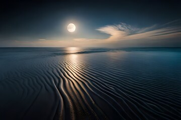moon over water