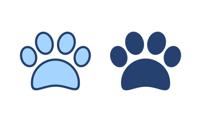 Naklejka na ściany i meble Paw icon vector. paw print sign and symbol. dog or cat paw