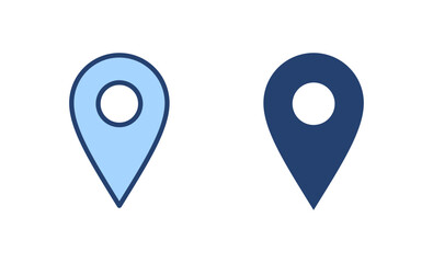 Pin icon vector. Location sign and symbol. destination icon. map pin