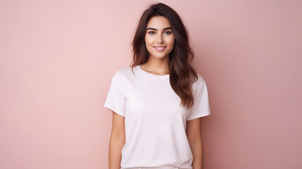 Obraz premium Woman White Shirt