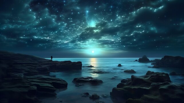 night sky and sea © Jodie
