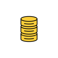 Database icon vector for web and mobile app. database sign and symbol