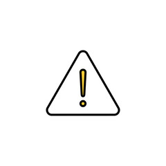 Exclamation danger sign for web and mobile app. attention sign and symbol. Hazard warning