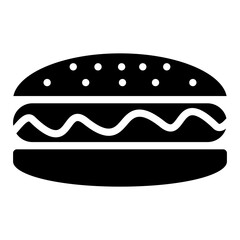 Hot dog Icon style