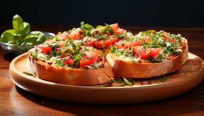 bruschetta with tomatoes