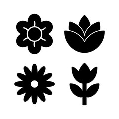 Flower icon vector. floral icon. flower logo