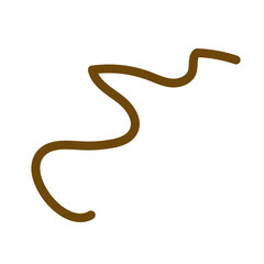 Neutral Doodle Squiggly Line