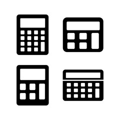 Calculator icon vector. math icon. finances sign