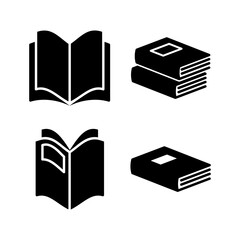 Book icon vector. Open book vector icon.