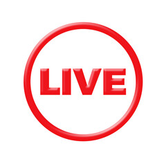 Live streaming symbol set Online broadcast icon The concept of live streaming for selling on social media