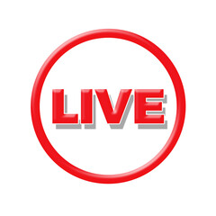 Live streaming symbol set Online broadcast icon The concept of live streaming for selling on social media