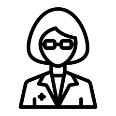 pharmacist outline icon