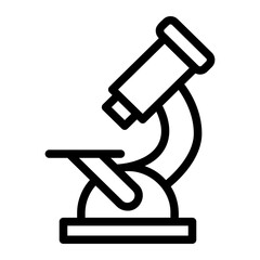 microscope outline icon