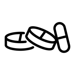 pill outline icon