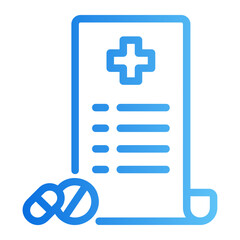 Obraz premium prescription gradient icon