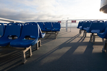 chairs on the boat