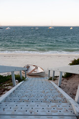 Row Boat by the Ocean