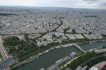 view of  Paris from the Eiffel tower