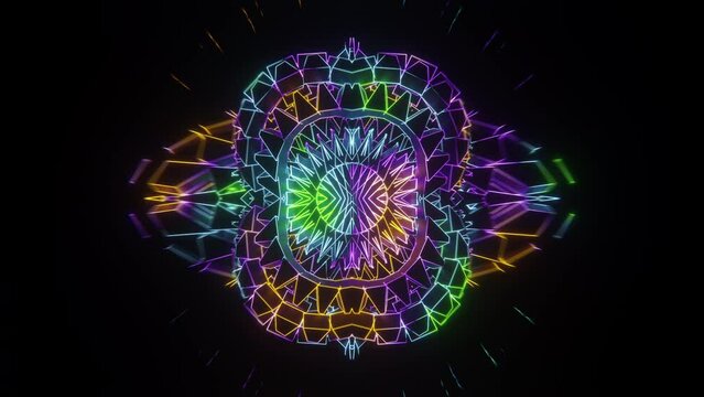 Psychedelic Seamless VJ Loop Psytrance mandala organic 4k