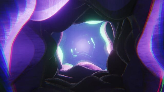 Abstract Organic Tunnel VJ Loop organic seamless trippy Psychedelic 