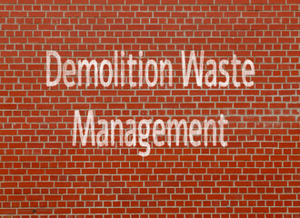 Fototapeta na wymiar Demolition Waste Management: Properly disposing of waste generated during demoliti