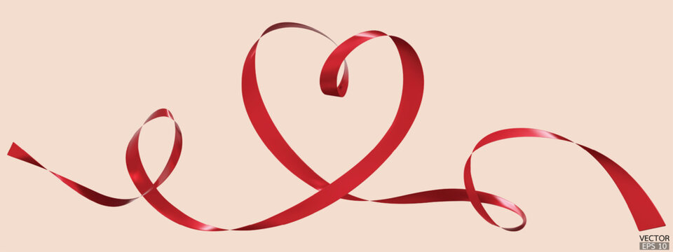 Red Ribbon Heart Images – Browse 1,583,314 Stock Photos, Vectors, and Video