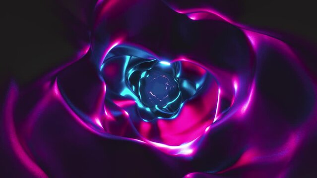 Abstract Organic Tunnel VJ Seamless Loop Organic