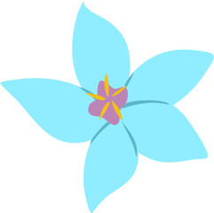 Abstract hand drawn trendy flower