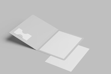 paper folder mockup