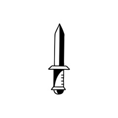 vector sword doodle illustration concept