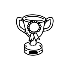 trophy illustration vector with concept