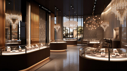 Modern Jewelry store with modern style