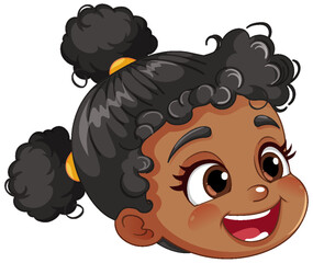 African American Kid Cartoon Character