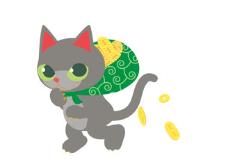 どろぼう猫のイラスト