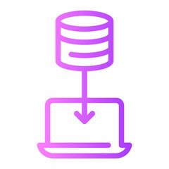 data transfer gradient icon