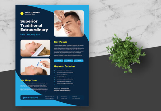 Blue Acupunture Service Flyer