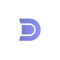 Monogram design vector logo. Monogram initial letter mark D logo design. Monogram design vector logo. Monogram initial letter mark D logo design simple D monogram