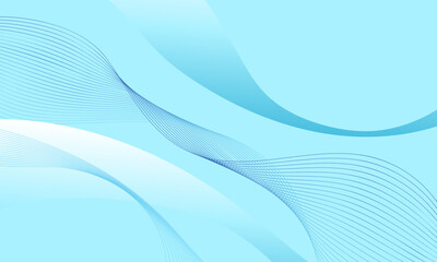 blue light wave curves business lines soft gradient abstract background