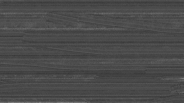 Monochrome gray texture on video consists of horizontal long strokes with an imitation of a rough woven surface.