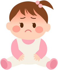 Sick Baby girl Icon