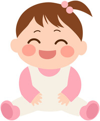 Laugh Baby girl Icon