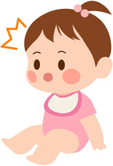 Attention Baby girl Icon