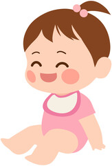 Laugh Baby girl Icon