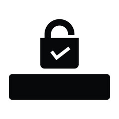 Password, unlock, unlocked icon