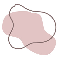 Cute Pastel Aesthetic Abstract Shape