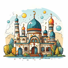 Mosque Illustration Design