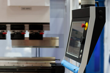 touch screen control panel of press brake machine