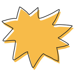 Cute Bubble speech Hand drawn element